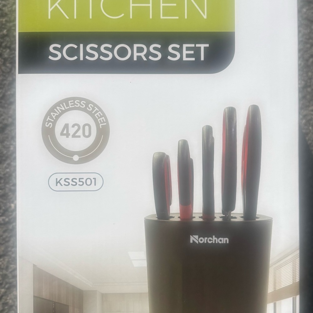 Black Kitchen Scissors Set